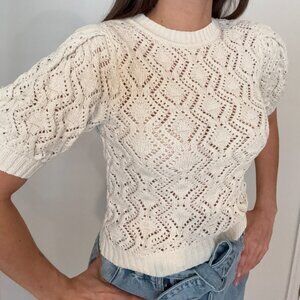Blusa knit color crema - Zara
